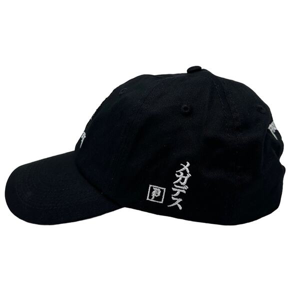 Primitive Skate Men's X Megadeth Vic Strapback Hat Cap in Black - Picture 3 of 5